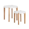 thumbnail image 1 of Table d'Appoint Universelle en Bois de Chêne et Blanc, 1 of 10