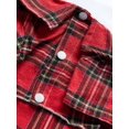 thumbnail image 3 of PETSIN Christmas Red Plaid Pet Shirt, 3 of 3