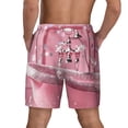 thumbnail image 4 of Goofa Glittering Pink Bathtub Printed Men's Swim Trunks Board Shorts Quick Dry Mens Swimming Trunks with Compression Liner,Breathable Fit Hawaii Beach Shorts-X-Large, 4 of 9