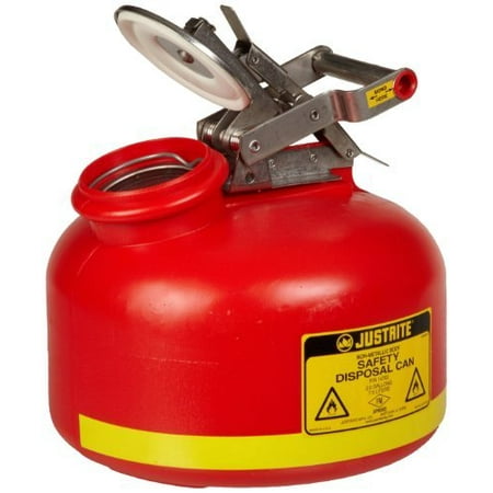 Justrite Red Liquid Disposal Cans - 2 gal can