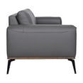 thumbnail image 4 of Hawthorne Collections 19.7" Modern Top Grain Leather Sofa in Gray, 4 of 7
