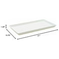 thumbnail image 4 of Microgreen Trays No Holes, 10 Pack White, Extra Strength Shallow 1020 Tray Grow Microgreens Wheatgrass Fodder Sprouting Plants, 4 of 4