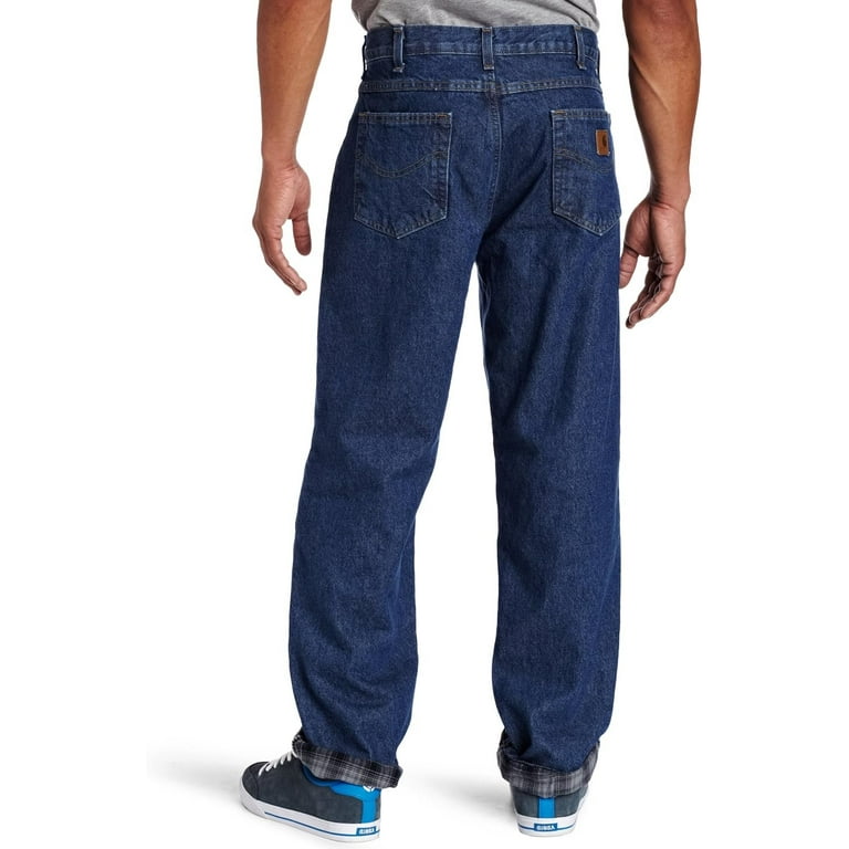 Carhartt Men s Relaxed Fit Straight Leg Flannel Lined Jean