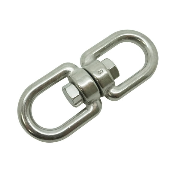 Boat Marine Clip 9cm Stainless Steel Swivel Double Eye Hook