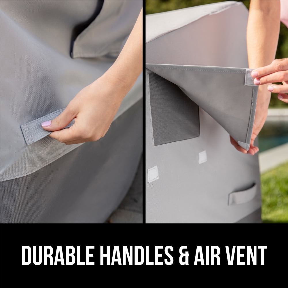 GORILLA GRIP Patio Furniture Cover, 80 Inch Sofa Size, Waterproof Adjustable Windproof UV Coated