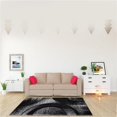 thumbnail image 1 of L Baiet SD349C57 5 x 7 ft. Naomi Shag Area Rug, Black, 1 of 6
