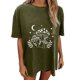 thumbnail image 5 of Blusa de manga corta de verano con estampado de sol y luna gótica vintage para mujer Pompotops hfajkhk140755, 5 of 7