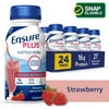 Ensure Plus Meal Replacement Nutrition Shake, Strawberry, 16g Protein, 8 fl oz - 24 Pack