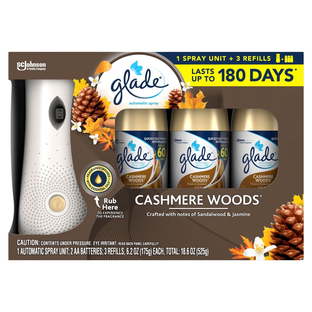 Product Of Glade Automatic Spray Cashmere Woods With 3 Refills