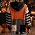 thumbnail image 4 of Meltox Womens Hooded Sweatshirt with Pocket Lightweight Fleece Pullover Long Sleeve Relaxed Fit Patchwork Graphic Hoodie Top Red L, 4 of 8