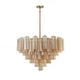 thumbnail image 4 of Crystorama Addis 16 Light Aged Brass Chandelier - 32"W x 21.5"H x 32"D, 4 of 10