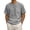 Light Gray, variant on Zimjoy Mens Cotton Linen T-Shirts Short Sleeve T Shirt Crew Neck Tees Casual Cross Front Basic Tee Tops Khaki L
