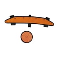thumbnail image 3 of koolsoo Doublure de Casque Rigide Doublure Rafraîchissante de Casque Rigide pour Activités Industrielles de Plein Air Orange, 3 of 9