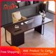 thumbnail image 2 of Standing Study Desk Organizer Reception Writing Computer Office Desk Corner Meeting Escritorios De Ordenador Luxury Furniture My Lux Decor Round, 2 of 10