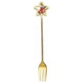 thumbnail image 1 of Iodue Tableware Stainless Steel Tableware Creative Cute Christmas Star Spoon Fruit Fork Coffee Dessert Spoon, 1 of 3