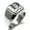 Silver, variant on Stainless Steel Letter Y Initial Old English Monogram Engraved Engraved Square Flat Top Biker Style Polished Signet Ring