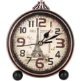 thumbnail image 4 of Relojes de escritorio, despertador de mesita de noche de estilo vintage para decoración del hogar, 4 of 5