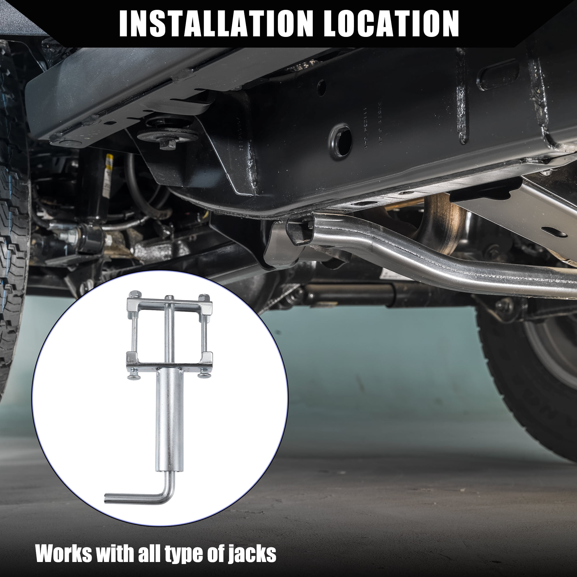 Unique Bargains 1 Set Quick Release Pull Pin Outer for Trailer for Fifth Wheel Landing Gear Durable Metal Silver Tone