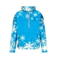 thumbnail image 4 of GuangCheng Mens Christmas,Snowflake Printed,Hooded Sweatshirts,Drawstring,Drop Shoulder,Thick Warm Coats,Pullover Hoodies, 4 of 5
