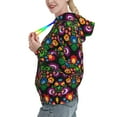 thumbnail image 2 of Honeii Traditional Floral Polish Pattern Womens Oversized Hoodies Long Sleeve Sweatshirts Pullover Fall Outfits with Pocket-, 2 of 7