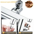 thumbnail image 5 of 3 Modes Multi-functional Swivel Faucet Extender, Sink Waterfall Faucet Sprayer Adapter, 360° Waterfall Splash-Proof Faucet Head Replacement for Kitchen Bathroom Sink, Silver, 5 of 11
