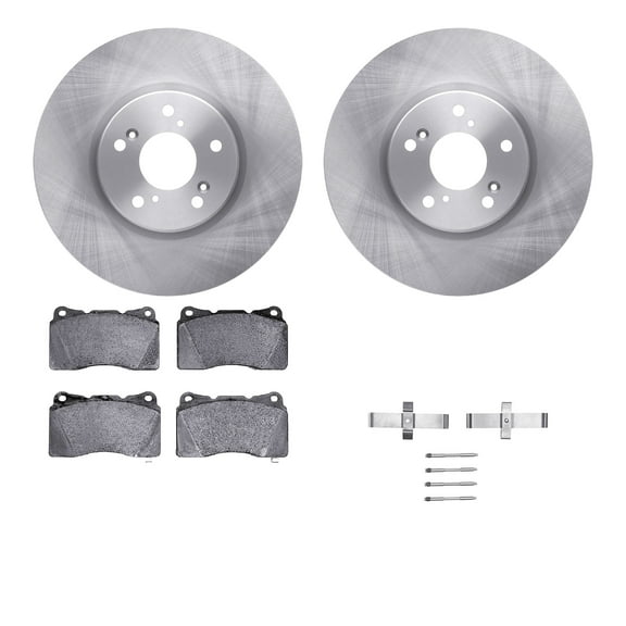 Dynamic Friction Company Front Brake Rotors with 5000 Advanced Brake Pads includes Hardware 6512-58109