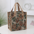 thumbnail image 3 of DLIU Lunch Bag，Floral Pattern，Tote, Hand Bag，Lunch Box Storage Bag, 3 of 8