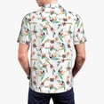 thumbnail image 3 of Balery Pretty Floral With Leaves Printed Men’s Short Sleeve Polo Shirt, Midweight Men's Shirt,Golf Polo shirts -Small, 3 of 8