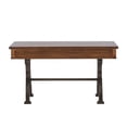 thumbnail image 3 of Arlington House Medium Brown Wood Writing Desk, 3 of 11