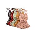 thumbnail image 3 of Douhoow Summer Toddler Girls Flower Romper Sleeveless Single Breasted Chiffon Overalls 1-6Y, 3 of 8