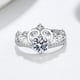 thumbnail image 3 of Anillo de corona para mujer con apertura ajustable, regalo de boda, confiable en uso, 3 of 6