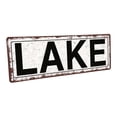 thumbnail image 1 of Lake 4"x12" Metal Sign, Wall Décor for Vacation, Cabin, and Lakehouse, 1 of 4