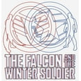 thumbnail image 2 of Women's Marvel The Falcon and the Winter Soldier 3D Logo  Graphic Tee White Medium, 2 of 5
