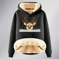 thumbnail image 4 of Women Blouses Monkey Sweatshirts Women Cute Crop Sweaters Velour Tops The Rambling Storefront Novelty Hoodies Ladies Small Sweaters Cropped Long Sleeve Athletic Top Zipper Pocket Hoodie Yoga Black M, 4 of 4