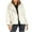 Beige, variant on Patlollav Womens Coats Solid Color Lapel Casual Long Sleeve Tops Loose Jacket
