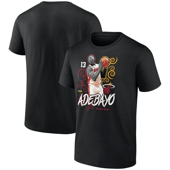 Men's Bam Adebayo Black Miami Heat Competitor T-Shirt