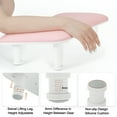 thumbnail image 2 of Unique Bargains Nail Arm Rest with Height Adjustment Pink 1 Pc, 2 of 8