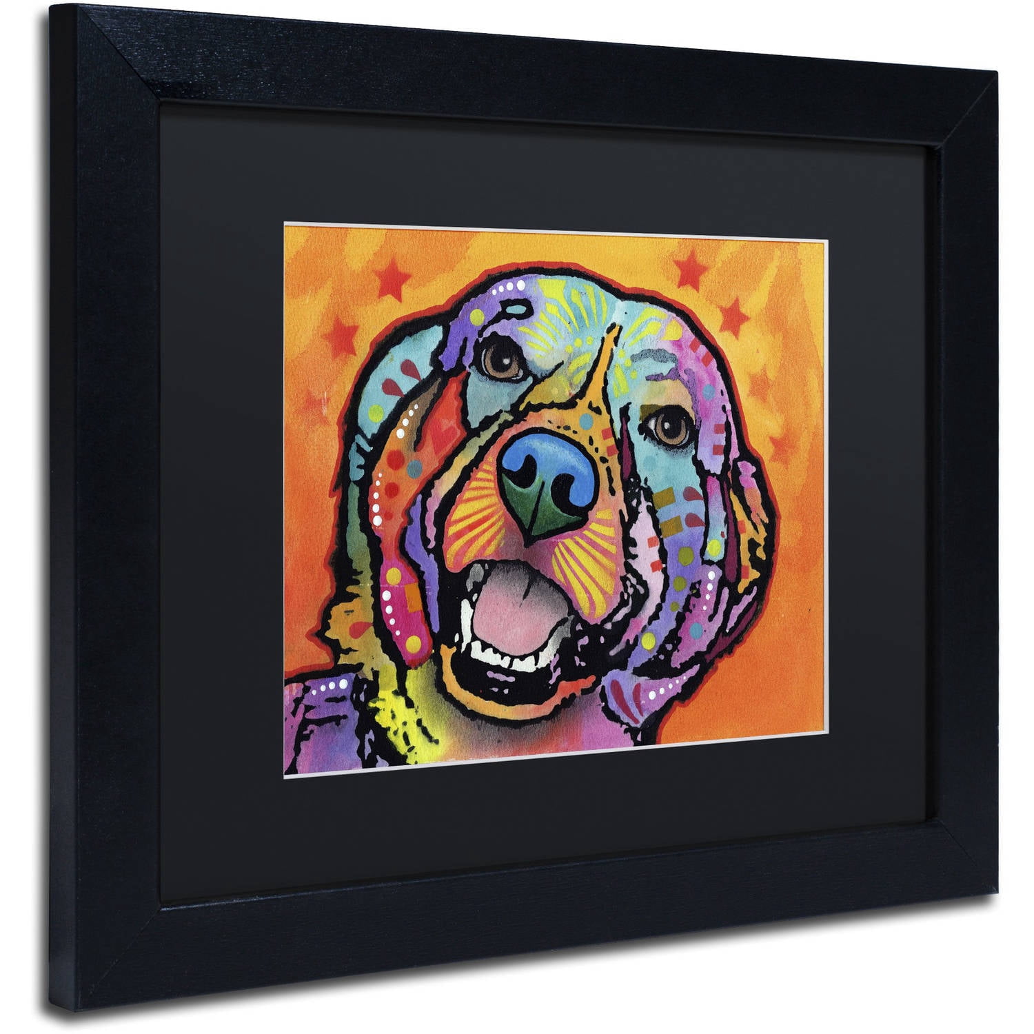Trademark Fine Art "Galle" Canvas Art by Dean Russo, Black Matte, Black Frame