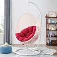 thumbnail image 1 of Modway Chaise Balançoire de Patio Extérieur avec Support en Blanc Rouge, 1 of 9