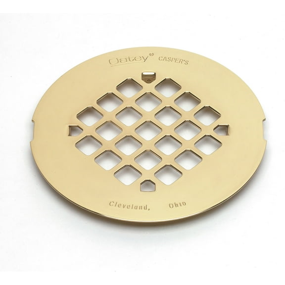 Oatey Polished Brass Shower Drain Trim Ring in Polished Brass|Brass - 43862