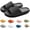 Black, variant on Cloud Slides Slippers for Women/Men,Summer Beach Eva Soft Platform Sole Lightweight Pillow Sandals Leisure Indoor Bathroom Anti-slip Shower Couples Shoes