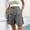 Bronze, variant on Women's Comfortable Elastic Waist Wide Leg Shorts Stylish Ruffled Design for Work Casual Outfits with Convenient Pockets