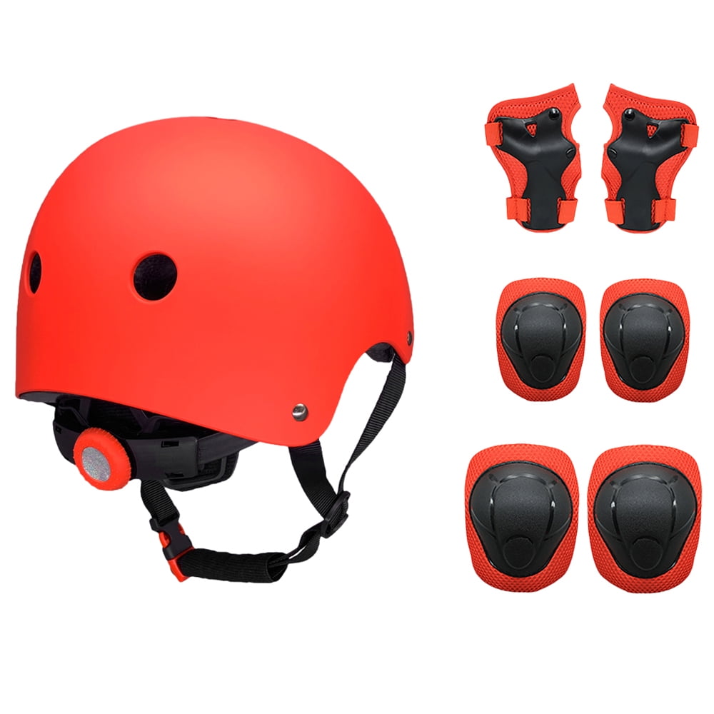 Protective Gear,1 Helmet And In 1 Helmet And Pads Set Kids 7 In Helmet And Pads 7 In 1 Kids Knee Pads Wrist Roller Adjustable Kids Knee Zdhf Kids Bike Helmet Rookin