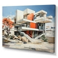 thumbnail image 2 of Designart "Colorful 0 Mid Century Architectural consistency I" Architecture Canvas Art Print, 2 of 5