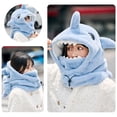 thumbnail image 3 of ZOUBAOQ Shark Plush Warm Ear Protection Caps Winter Full Face Mask Hat Head Neck C, 3 of 8