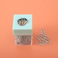 thumbnail image 6 of Paper Clip Holder Dispenser, Large Capacity Desk Organizer with Lid for Office, Classroom, or Home, Includes 18 Multicolored Paper Clips, 6 of 7