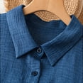 thumbnail image 5 of XuJwPNcy Button Down Shirts for Women Short Sleeve Lapel Tops Comfy Chino T Shirts Basic Tunic Summer Tees with Pocket, 5 of 6