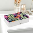 thumbnail image 6 of Cactus Decorative PU Leather Jewelry Organizer Box with Removable Compartment: Portable Display Case, 6 of 6