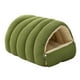 thumbnail image 3 of Cama para gatos, nido cálido y suave, escondite desmontable, cómodo y lavable, casita para mascotas. Verde claro, 3 of 8