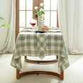 thumbnail image 3 of ANHXN pure linen rectangular tablecloth, suitable for catering, weddings, and restaurants. Different colors to choose from, 3 of 8